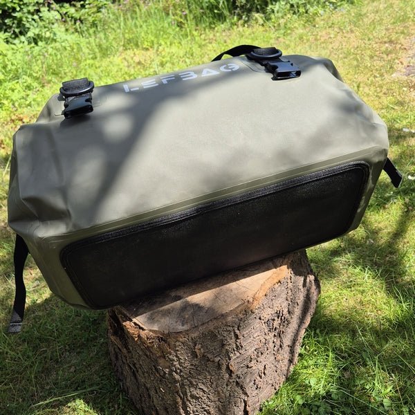 45 liter duffel bag / waterdichte motor reistas met verstevigde onderkant en verbeterde gespen